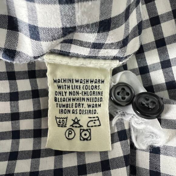 Eddie Bauer Gingham Women's Button Down Shirt Size Small - Picture 9 of 10